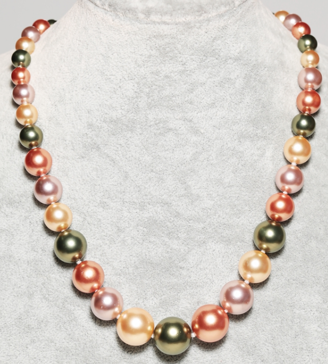 Multicolor Tahitian Pearl Necklace — ThayerJewelers.com
