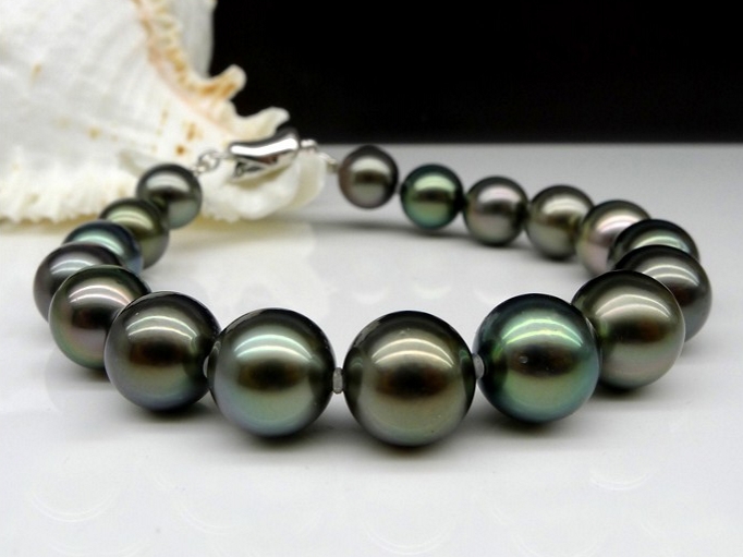 Tahitian Pearl Bracelet, Tahitian Bracelets, Black Pearl Bracelets