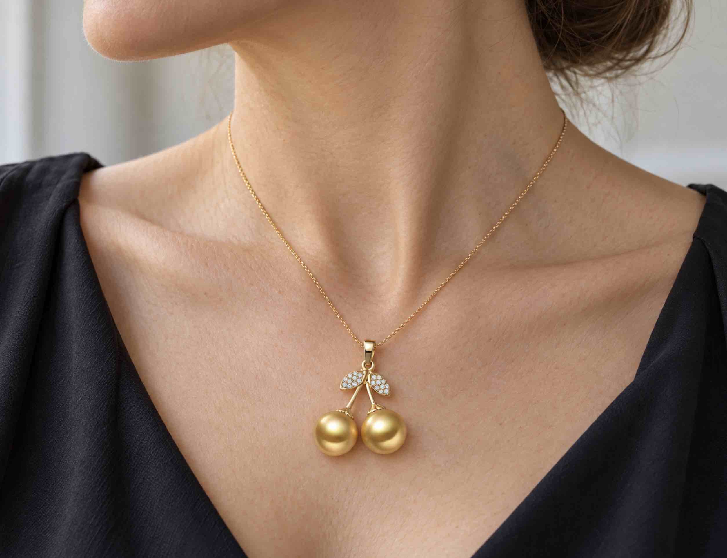 Edmund South Sea Pearl and Diamond Pendant