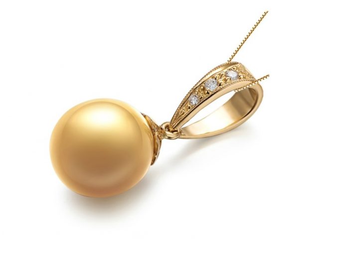 Ivan South Sea Pearl and Diamond Pendant