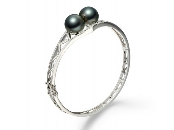 11-12 mm TAHITIAN Pearl Bangle Bracelet